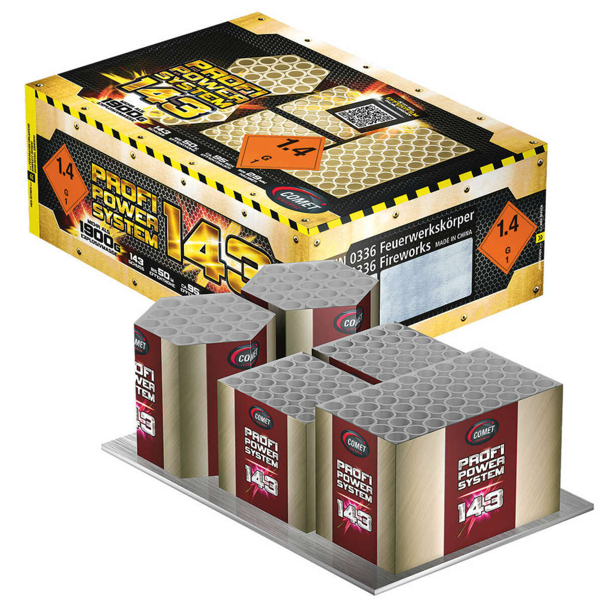 Bild 1 von COMET Verbund-Feuerwerk »Profi Power System 143«
