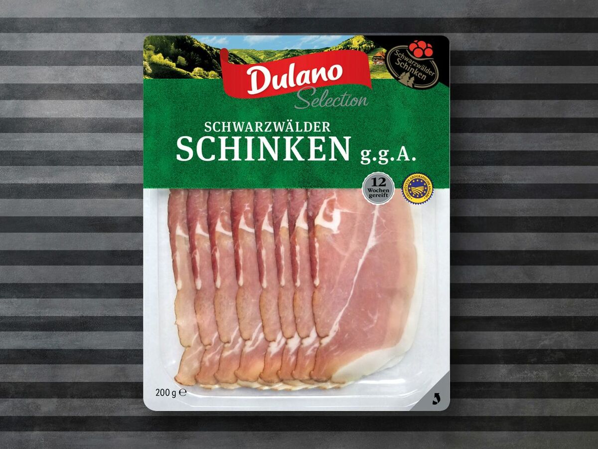 Bild 1 von Dulano Selection Schwarzwälder Schinken g.g.A., 
         200 g
