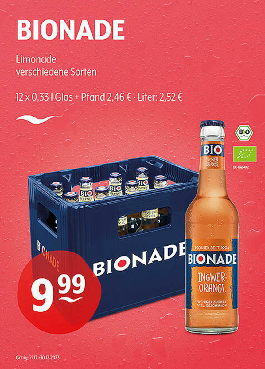Bild 1 von BIONADE Limonade
verschiedene Sorten