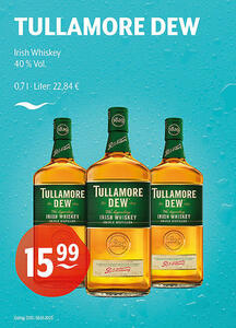 TULLAMORE DEW Irish Whiskey
40 % Vol.