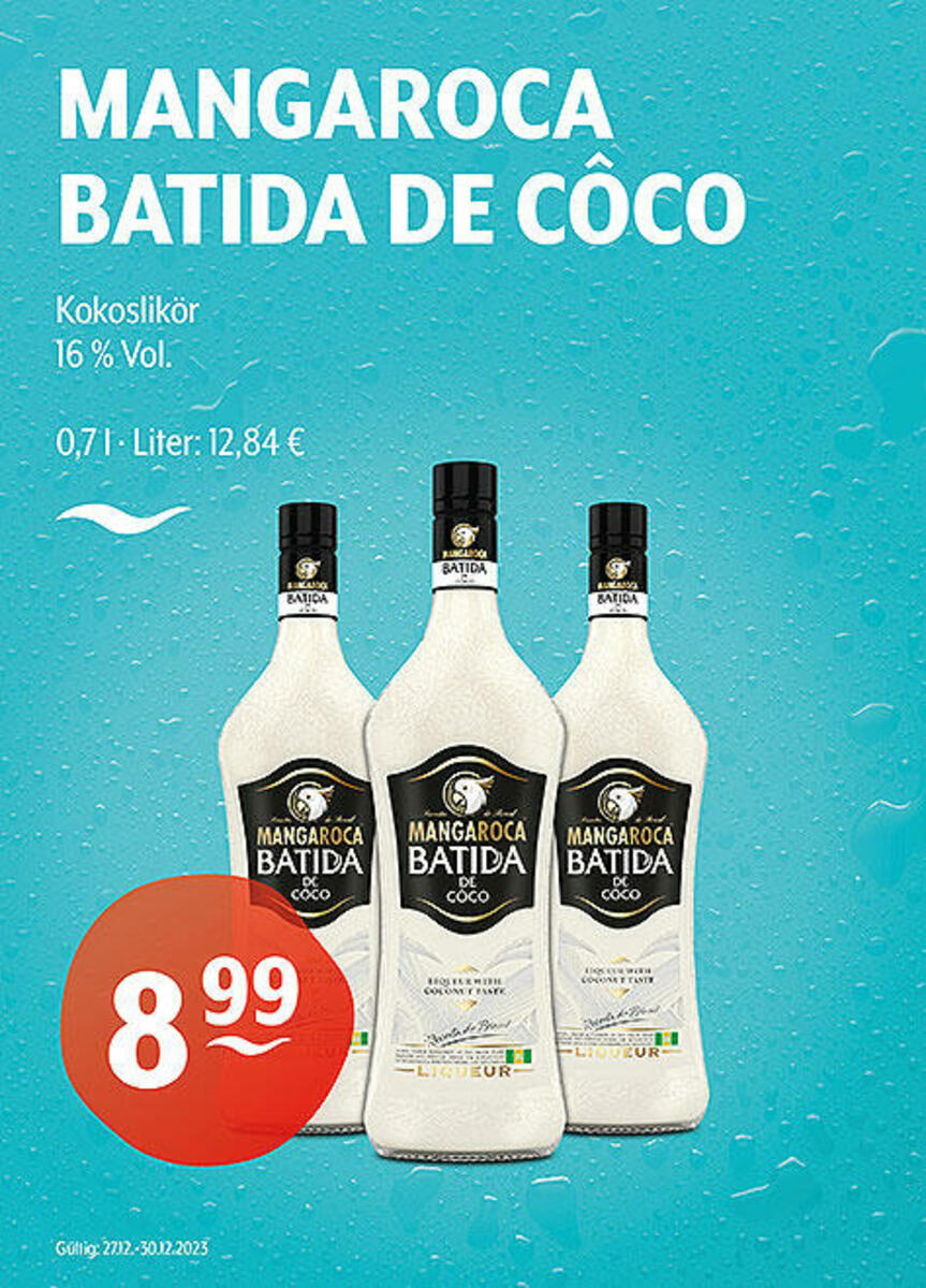 Bild 1 von MANGAROCA BATIDA DE CÔCO Kokoslikör
16 % Vol.