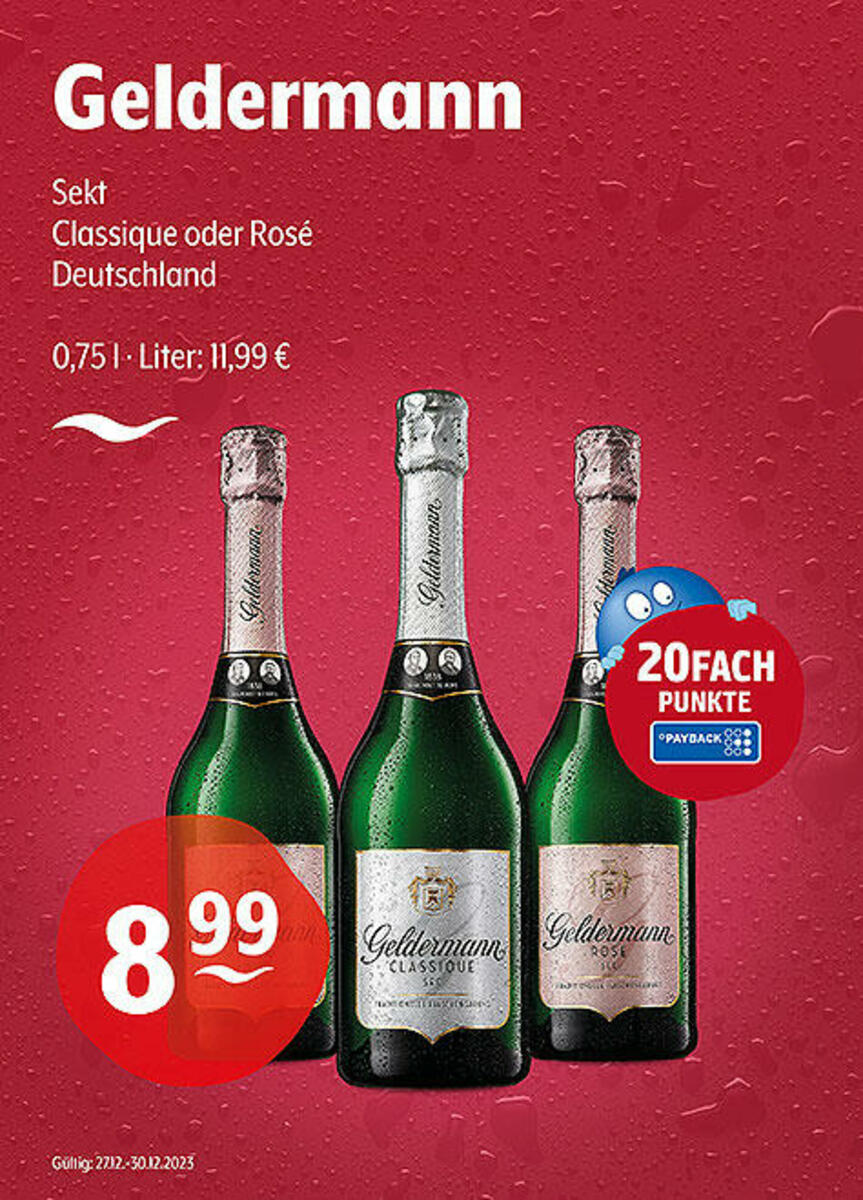 Bild 1 von Geldermann Sekt
Classique oder Rosé
Deutschland