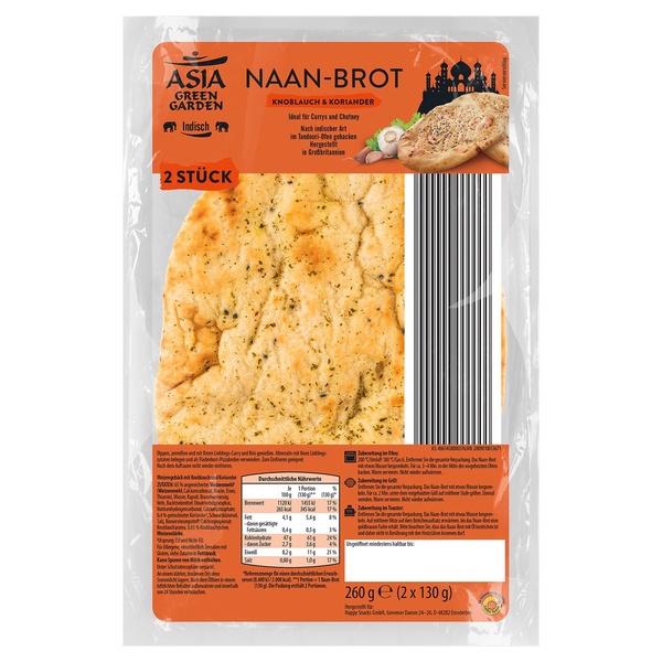 Bild 1 von ASIA GREEN GARDEN Naan-Brot 260 g