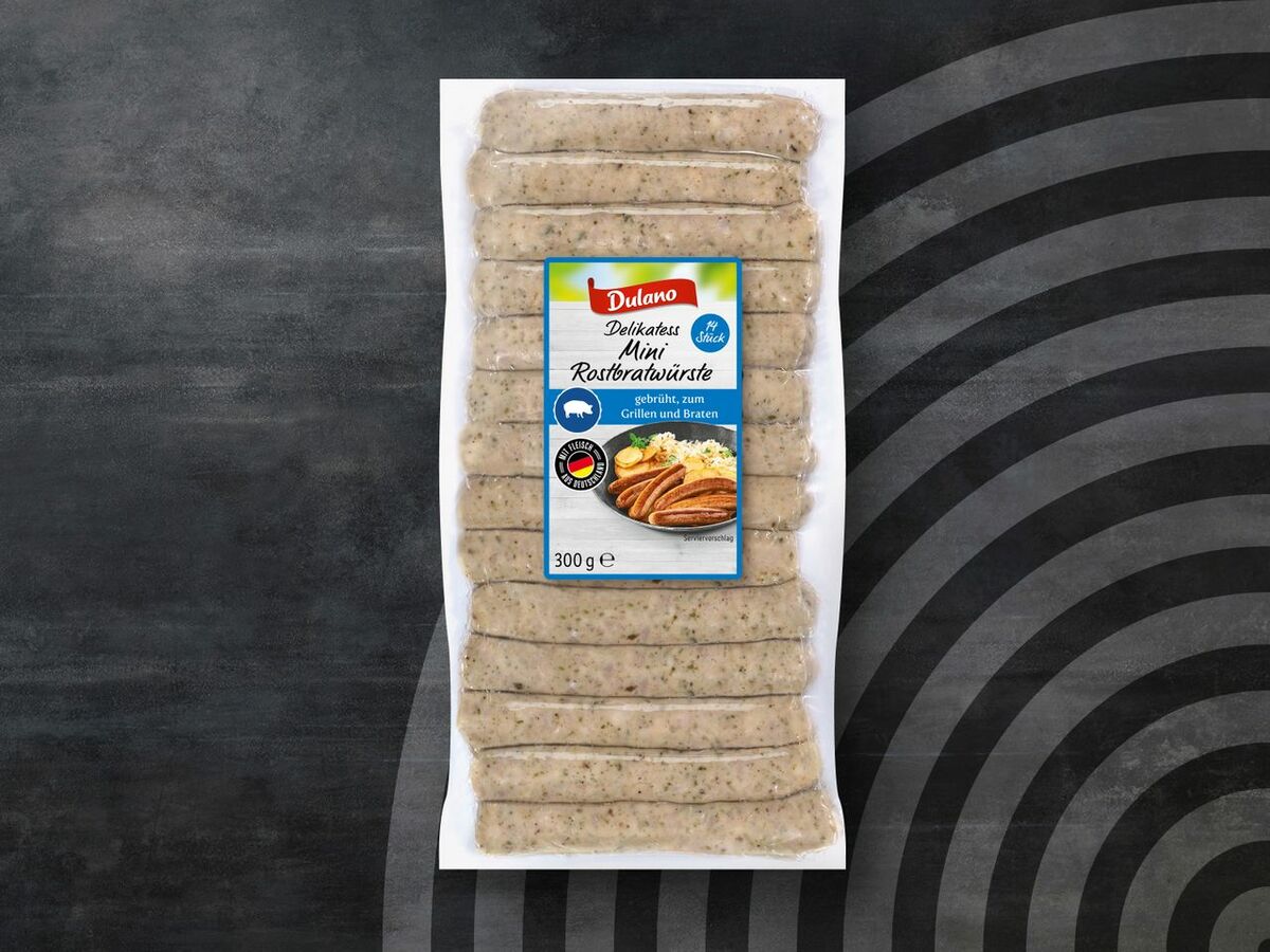 Bild 1 von Dulano Delikatess Mini Rostbratwürste, 
         300 g
