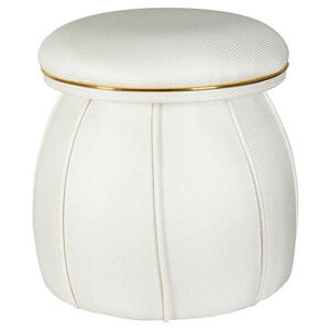 Mid.you Hocker, Gold, Beige, Textil, Wohnzimmer, Hocker, Sitzhocker