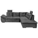 Bild 1 von Carryhome Ecksofa, Grau, Textil, 5-Sitzer, Füllung: Schaumstoffflocken, Ottomane rechts, L-Form, 265x217 cm, Typenauswahl, Liegefunktion, seitenverkehrt erhältlich, Schlafen auf Sitzhöhe, Rücken