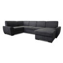 Bild 1 von Livetastic Wohnlandschaft, Dunkelgrau, Textil, 6-Sitzer, Ottomane rechts, U-Form, 310x190 cm, Made in Europe, Schlafen auf Sitzhöhe, Wohnzimmer, Sofas & Couches, Wohnlandschaften