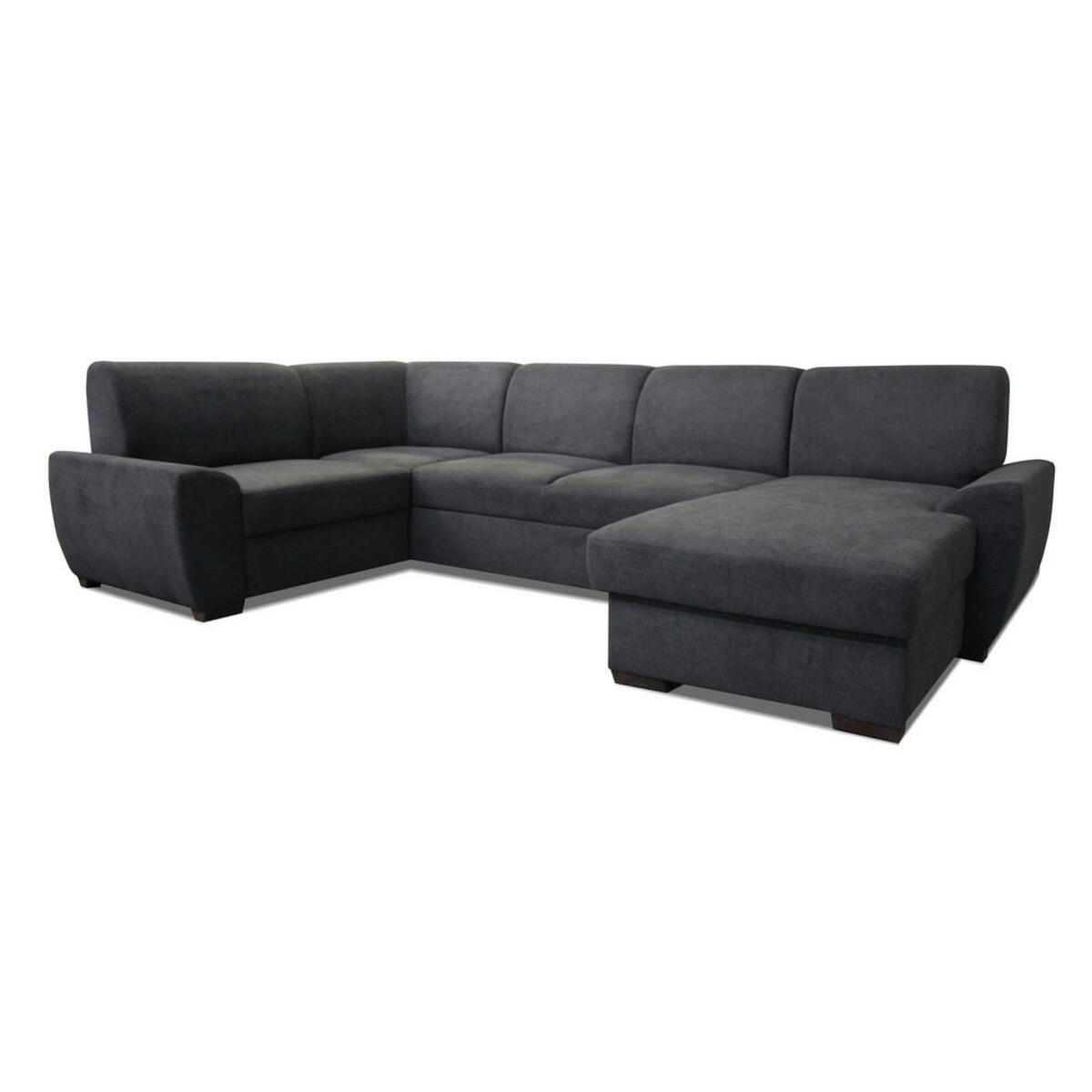 Bild 1 von Livetastic Wohnlandschaft, Dunkelgrau, Textil, 6-Sitzer, Ottomane rechts, U-Form, 310x190 cm, Made in Europe, Schlafen auf Sitzhöhe, Wohnzimmer, Sofas & Couches, Wohnlandschaften
