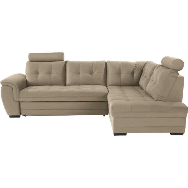 Bild 1 von Livetastic Ecksofa, Hellbraun, Textil, 5-Sitzer, Ottomane rechts, L-Form, 251x183 cm, Made in EU, Stoffauswahl, Wohnzimmer, Sofas & Couches, Wohnlandschaften