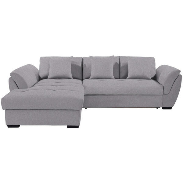 Bild 1 von Livetastic Ecksofa, Hellgrau, Textil, 3-Sitzer, Ottomane links, L-Form, 278x187 cm, seitenverkehrt erhältlich, Wohnzimmer, Sofas & Couches, Wohnlandschaften