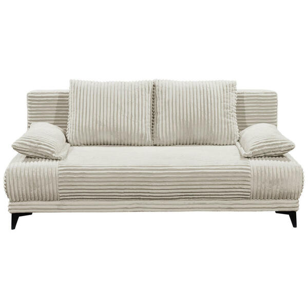 Bild 1 von Carryhome Schlafsofa, Hellgrau, Textil, 2-Sitzer, Füllung: Schaumstoffflocken,Schaumstoffflocken, 211x96x105 cm, Kinder- & Jugendzimmer, Jugendmöbel, Jugendsofas