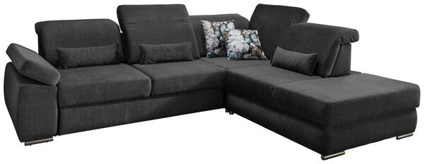 Bild 1 von Wohnlandschaft Milian Anthrazit Velours, Anthrazit