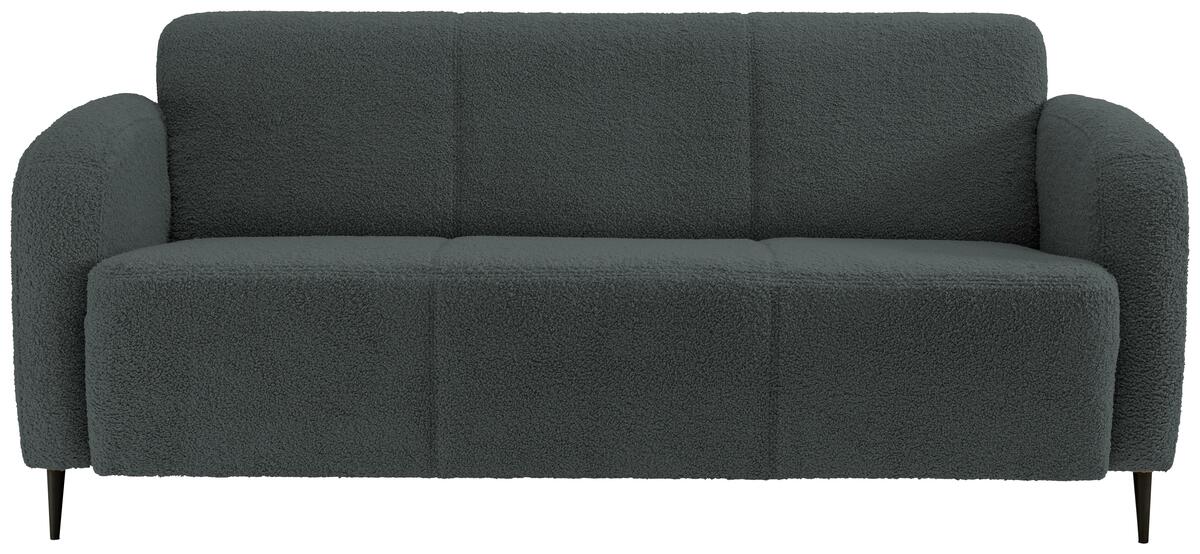 Bild 1 von 3-Sitzer-Sofa Marone Anthrazit Teddystoff, Anthrazit