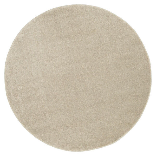 Bild 1 von Novel Webteppich, Beige, Textil, Uni, rund, Oeko-Tex® Standard 100, für Fußbodenheizung geeignet, pflegeleicht, Teppiche & Böden, Teppiche, Runde Teppiche