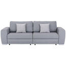 Bild 1 von Livetastic Bigsofa, Grau, Textil, 3-Sitzer, Füllung: Schaumstoff, 252x87x107 cm, USB-Anschluss, Wohnzimmer, Sofas & Couches, Sofas, Bigsofas