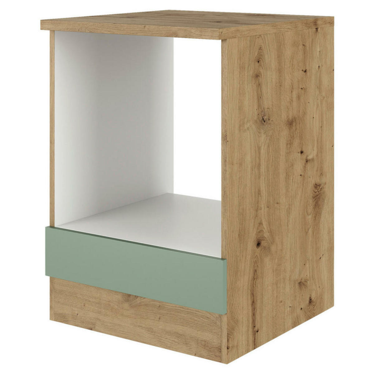 Bild 1 von FlexWell Herdumbauschrank, Grün, Eiche Artisan, 60x85x57 cm, Made in Germany, individuell planbar, Küchen, Küchenmöbel, Küchenschränke, Geräteumbauschränke