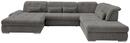 Bild 1 von Wohnlandschaft Dalida Braun/Grau Chenille, Braun, Grau