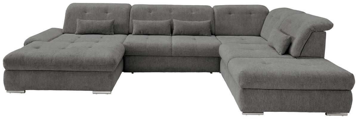 Bild 1 von Wohnlandschaft Dalida Braun/Grau Chenille, Braun, Grau