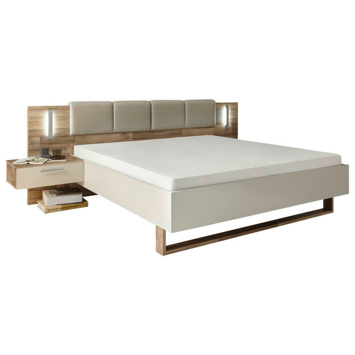 Bild 1 von Mid.you Bettanlage, Eiche, Champagner, 180x200 cm, für Elektrolattenrost geeignet, Rollrost geeignet, Schlafzimmer, Betten