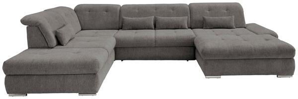 Bild 1 von Wohnlandschaft Dalida Braun/Grau Chenille, Braun, Grau