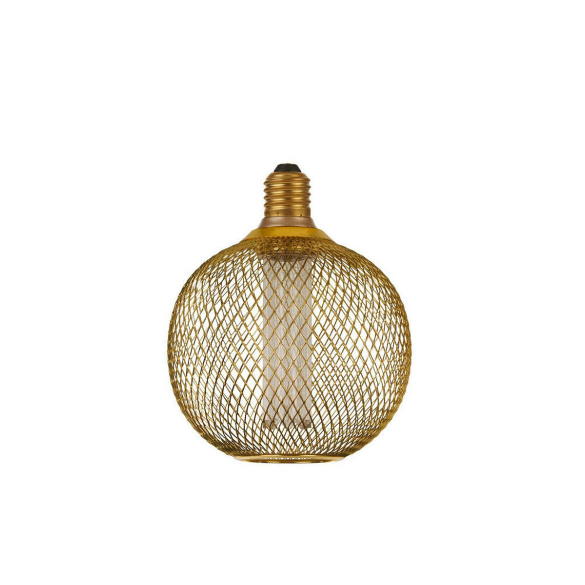 Bild 1 von Led-Leuchtmittel Wire Mesh, Gold, Metall, Glas, E27, 15 cm, Leuchtmittel