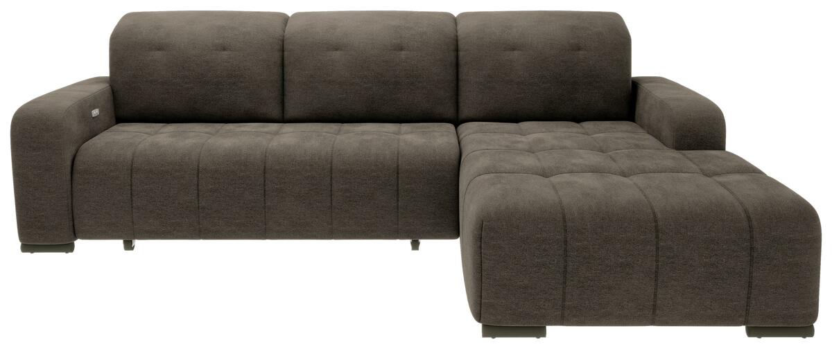 Bild 1 von Wohnlandschaft Vicari Dunkelbraun Mikrofaser, Dunkelbraun