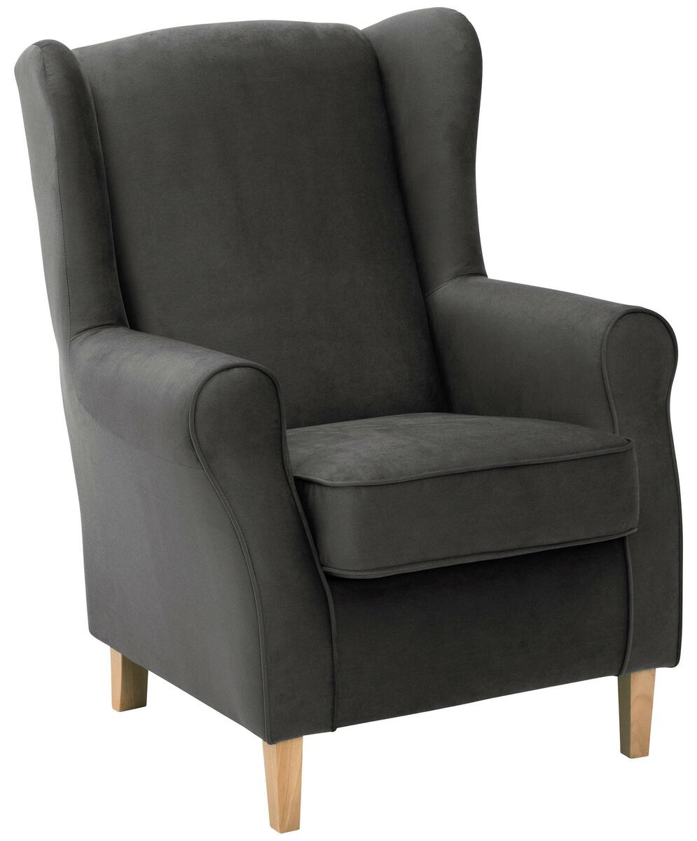 Bild 1 von Ohrensessel ''Lorris'', Anthrazit, Anthrazit