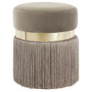 Bild 1 von Mid.you Hocker, Taupe, Gold, Metall, Kunststoff, Textil, rund, 38x45x38 cm, Wohnzimmer, Hocker, Sitzhocker