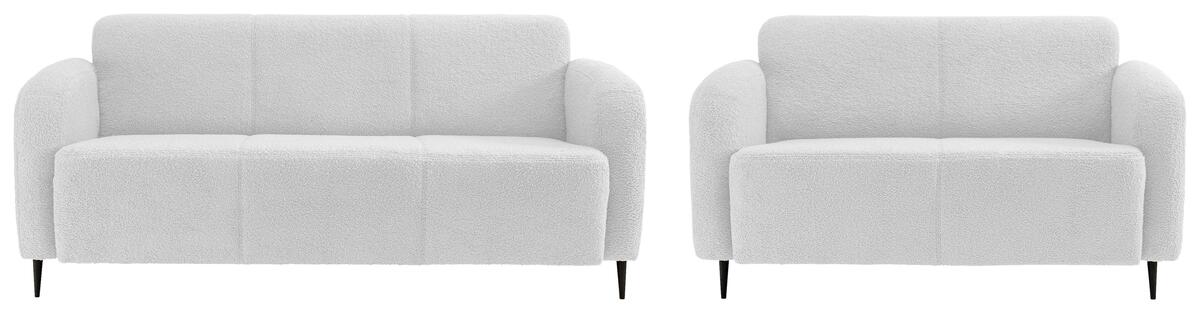 Bild 1 von Sitzgarnitur Marone Weiß Teddystoff, Weiß