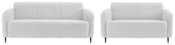 Bild 1 von Sitzgarnitur Marone Weiß Teddystoff, Weiß