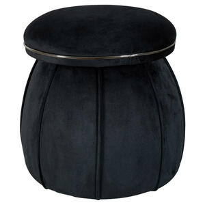 Mid.you Hocker, Graphit, Schwarz, Textil, Wohnzimmer, Hocker, Sitzhocker