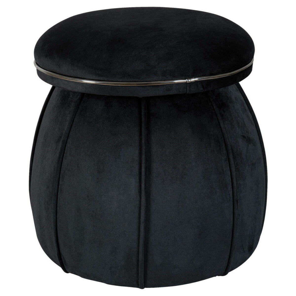 Bild 1 von Mid.you Hocker, Graphit, Schwarz, Textil, Wohnzimmer, Hocker, Sitzhocker