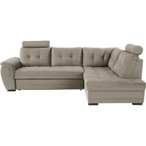 Livetastic Ecksofa, Beige, Textil, 5-Sitzer, Ottomane rechts, L-Form, 251x183 cm, Made in EU, Stoffauswahl, Wohnzimmer, Sofas & Couches, Wohnlandschaften