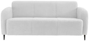 3-Sitzer-Sofa Marone Weiß Teddystoff, Weiß