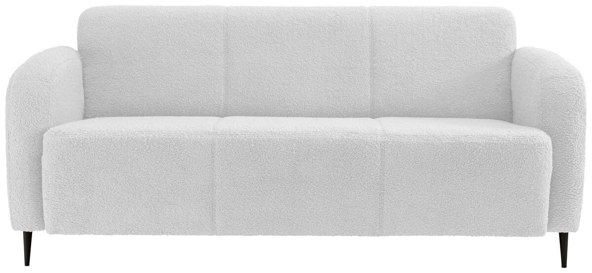 Bild 1 von 3-Sitzer-Sofa Marone Weiß Teddystoff, Weiß