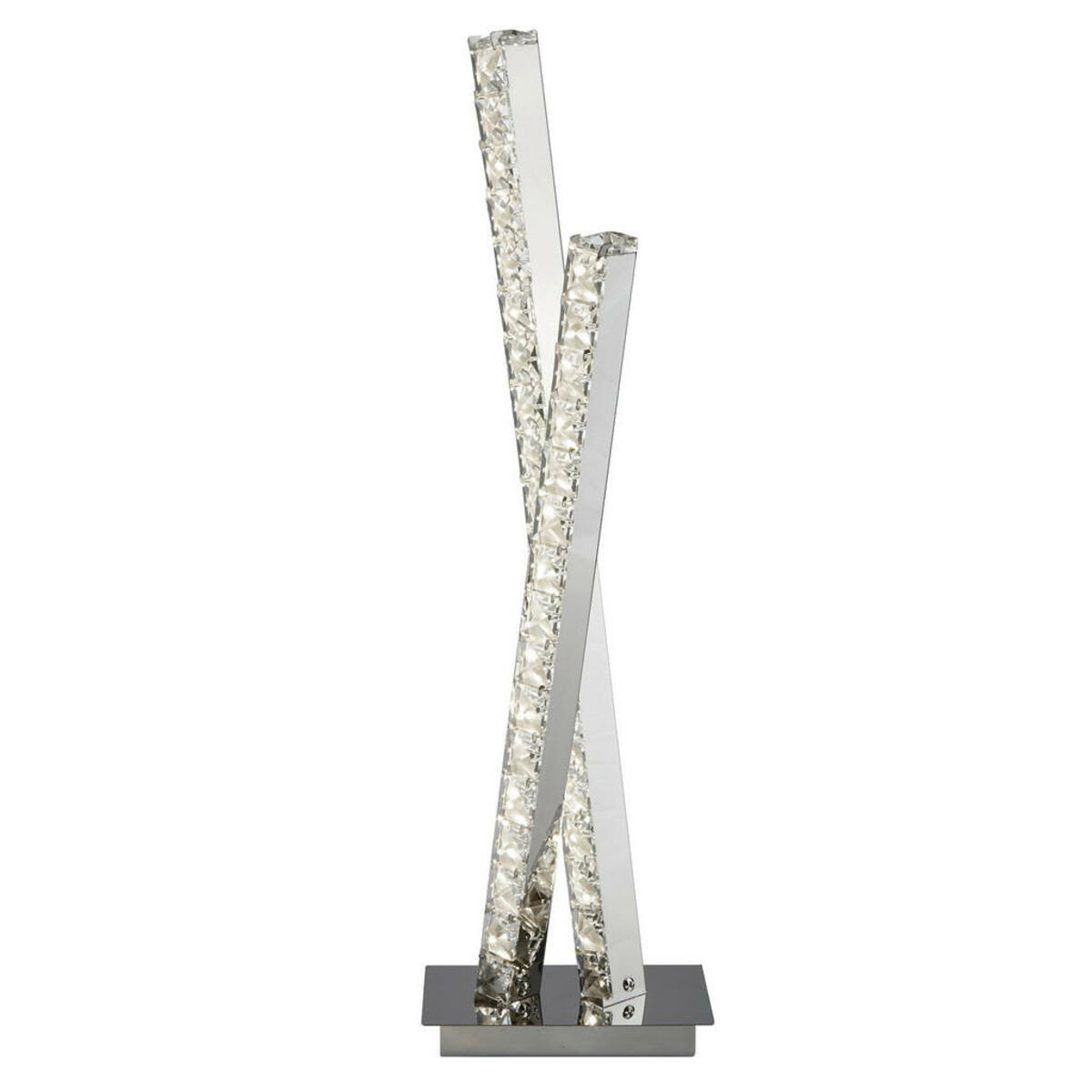 Bild 1 von Led-Tischleuchte Clover, Chrom, Metall, Glas, 16x56 cm, Lampen & Leuchten, Leuchtenserien