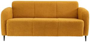 3-Sitzer-Sofa Marone Gelb Teddystoff, Gelb