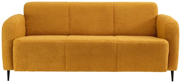 Bild 1 von 3-Sitzer-Sofa Marone Gelb Teddystoff, Gelb