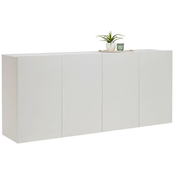 Bild 1 von Hom`in Sideboard, Weiß, Holzwerkstoff, 6 Fächer, 180x80x42 cm, hängend, Schlafzimmer, Schlafzimmer Kommoden