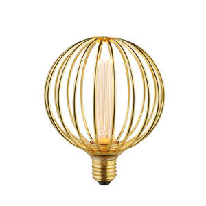 Led-Leuchtmittel Globe Lamp, Gold, Metall, Glas, E27, 16 cm, Leuchtmittel
