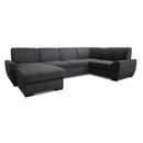 Bild 1 von Livetastic Wohnlandschaft, Dunkelgrau, Textil, 6-Sitzer, Ottomane links, U-Form, 310x190 cm, Made in Europe, Schlafen auf Sitzhöhe, Wohnzimmer, Sofas & Couches, Wohnlandschaften