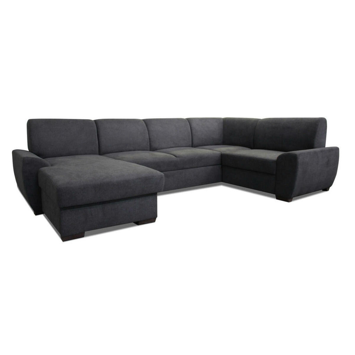 Bild 1 von Livetastic Wohnlandschaft, Dunkelgrau, Textil, 6-Sitzer, Ottomane links, U-Form, 310x190 cm, Made in Europe, Schlafen auf Sitzhöhe, Wohnzimmer, Sofas & Couches, Wohnlandschaften