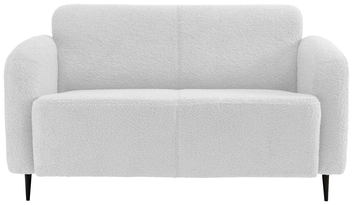 Bild 1 von 2-Sitzer-Sofa Marone Weiß Teddystoff, Weiß