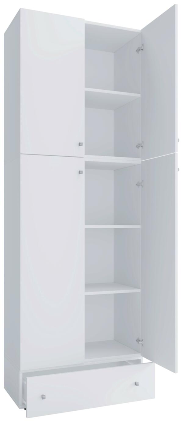 Bild 1 von Kleiderschrank 'Lona XXL', in Weiß, Weiß