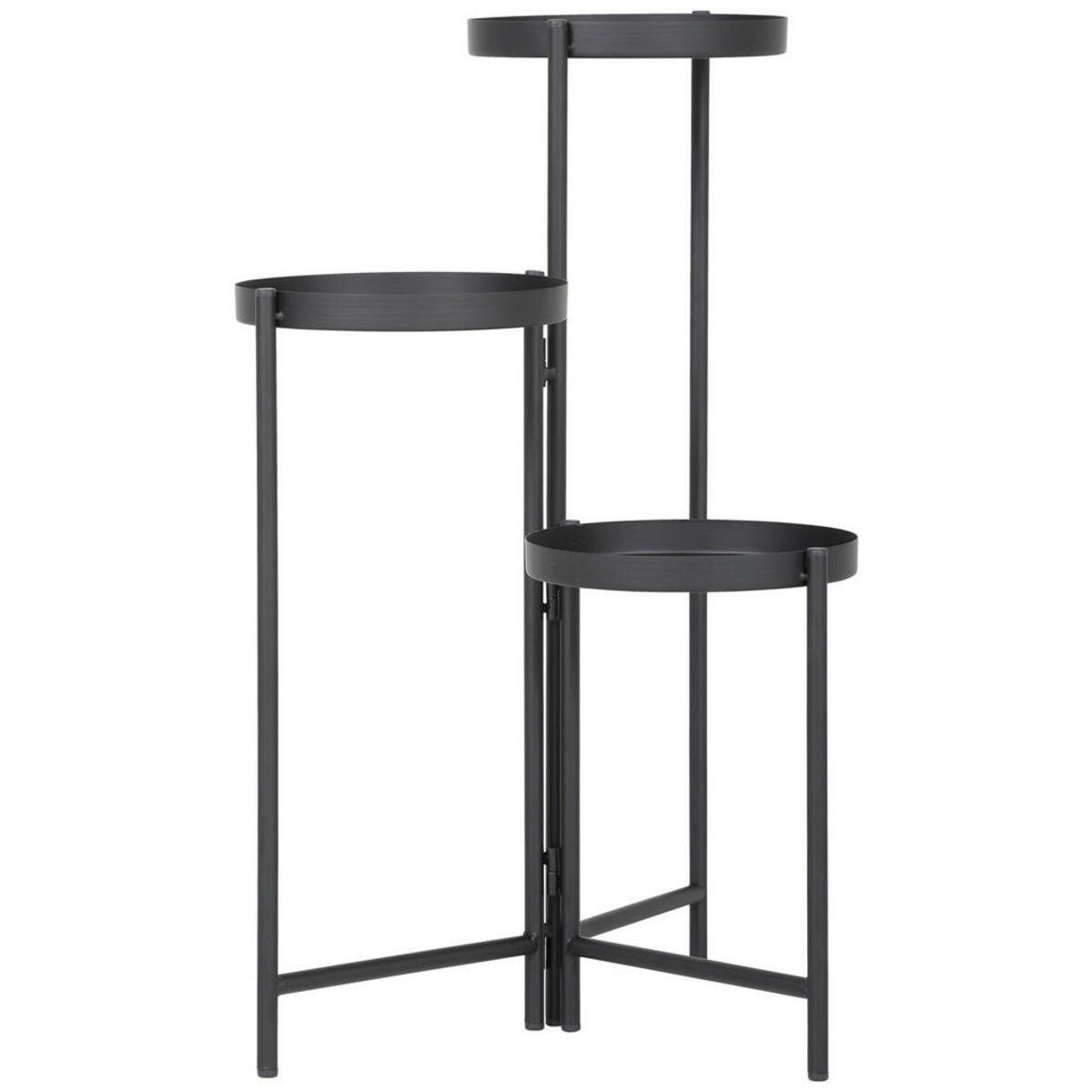 Bild 1 von Landscape Blumenständer, Schwarz, Metall, 76x61 cm, Bsci, Wohnzimmer, Wohnzimmertische, Blumenständer