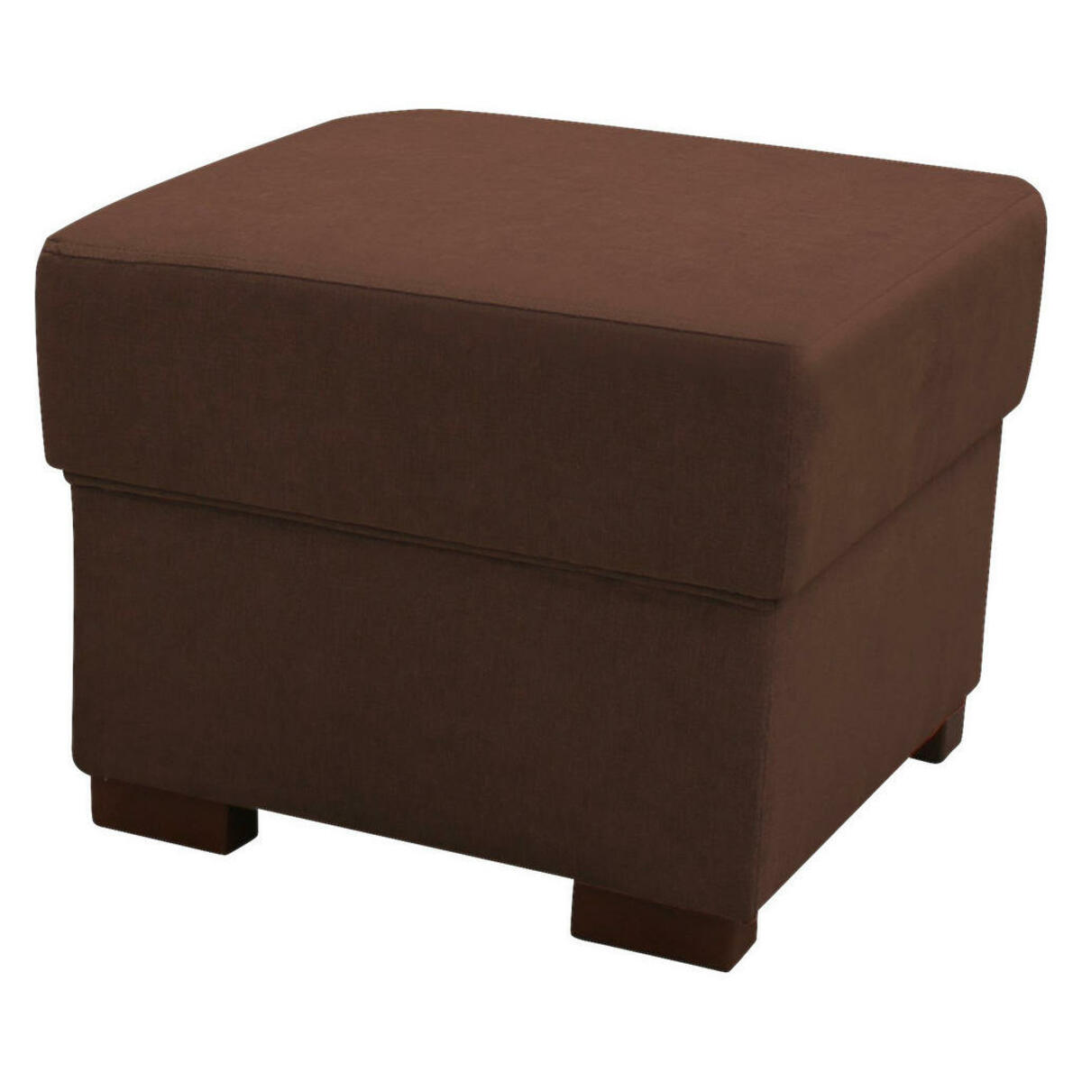 Bild 1 von Livetastic Hocker, Dunkelbraun, Textil, Buche, massiv, quadratisch, 51x43x51 cm, Wohnzimmer, Hocker, Sitzhocker