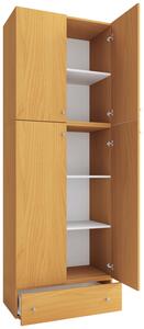 Kleiderschrank 'Lona XXL', in Buchefarben, Buchefarben