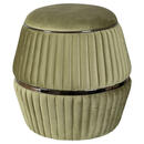 Bild 1 von Mid.you Hocker, Graphit, Grün, Textil, 53 cm, Wohnzimmer, Hocker, Sitzhocker