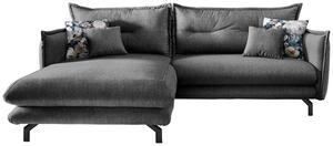 Wohnlandschaft Lava Grau Velours, Grau