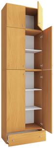 Kleiderschrank 'Lona XXL', in Buchefarben, Buchefarben